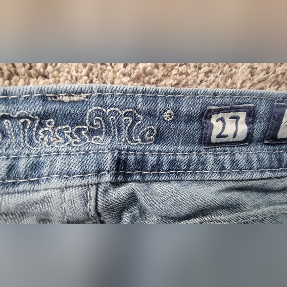 Miss Me Jeans Back Pocket Detailing Size 27 Western Cowgirl Flair - Picture 7 of 10